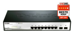 D-Link DGS-1210-10 Managed L2 Gigabit Ethernet (10/100/1000) 1U Zwart, Grijs