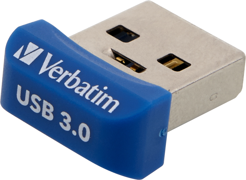 Verbatim Store 'n' Stay NANO - USB-Stick 3.0 64 GB - Blauw - Afbeelding 3