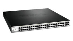 D-Link DGS-1210-52MP Managed L2 Gigabit Ethernet (10/100/1000) Power over Ethernet (PoE) Zwart, Grijs