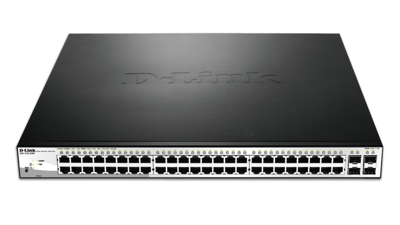 D-Link DGS-1210-52MP Managed L2 Gigabit Ethernet (10/100/1000) Power over Ethernet (PoE) Zwart, Grijs - Afbeelding 3