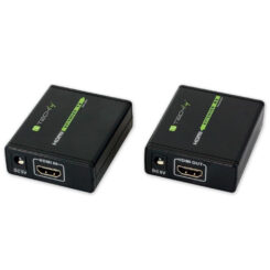 Techly IDATA EXT-E70 audio/video extender AV-zender & ontvanger Zwart