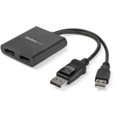 StarTech.com Dual-Monitor DisplayPort 1.2 Splitter, DisplayPort naar 2x DP Multi-Monitor Adapter, Dual 4K 30Hz of 1080p 60Hz Computer MST Hub, USB Bus-Powered - Enkel Windows