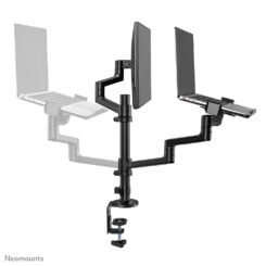 Neomounts DS20-425BL2 Monitorarm met laptophouder 17-27" - ruimtebesparend - Afbeelding 5