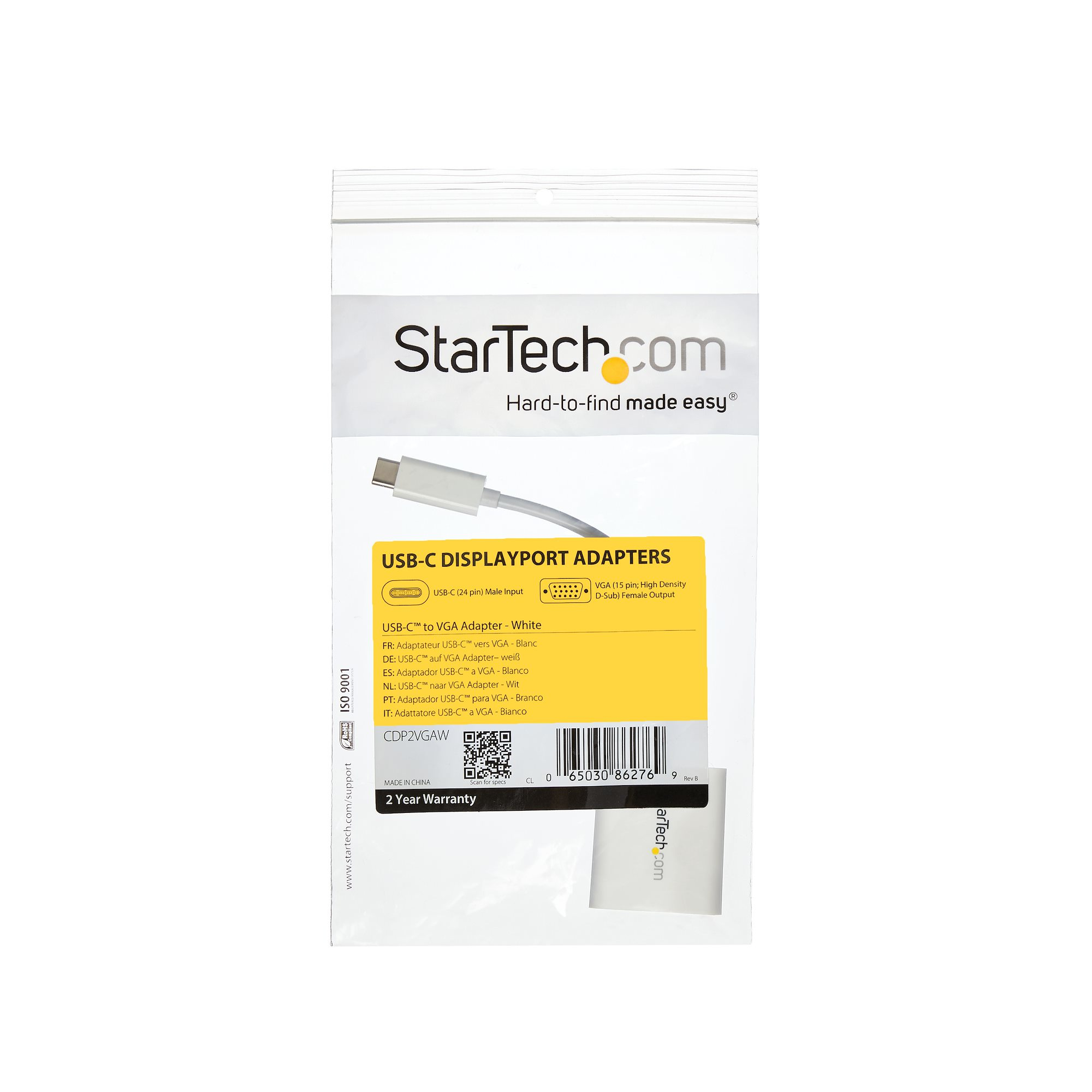 StarTech.com USB-C naar VGA adapter wit - Afbeelding 10