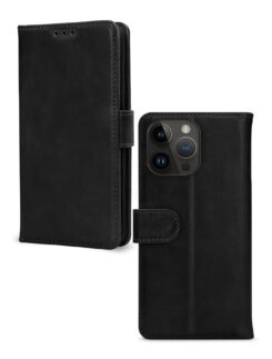 Mobilize Leather Wallet Apple iPhone 14 Pro Max Black
