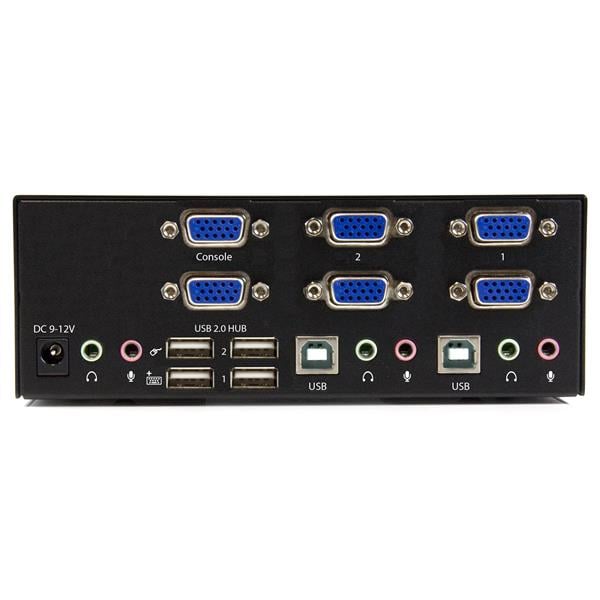 StarTech.com 2-poorts KVM switch met dubbele VGA 2 poorts USB 2.0 hub - Afbeelding 4