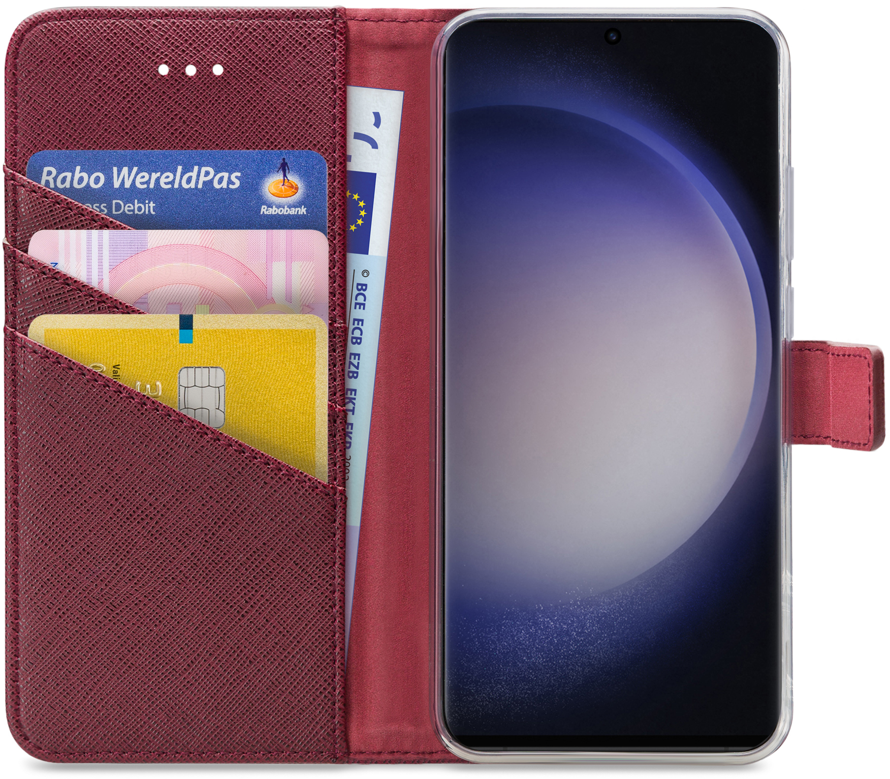 My Style Flex Wallet for Samsung Galaxy S23 Ultra 5G Bordeaux - Afbeelding 2