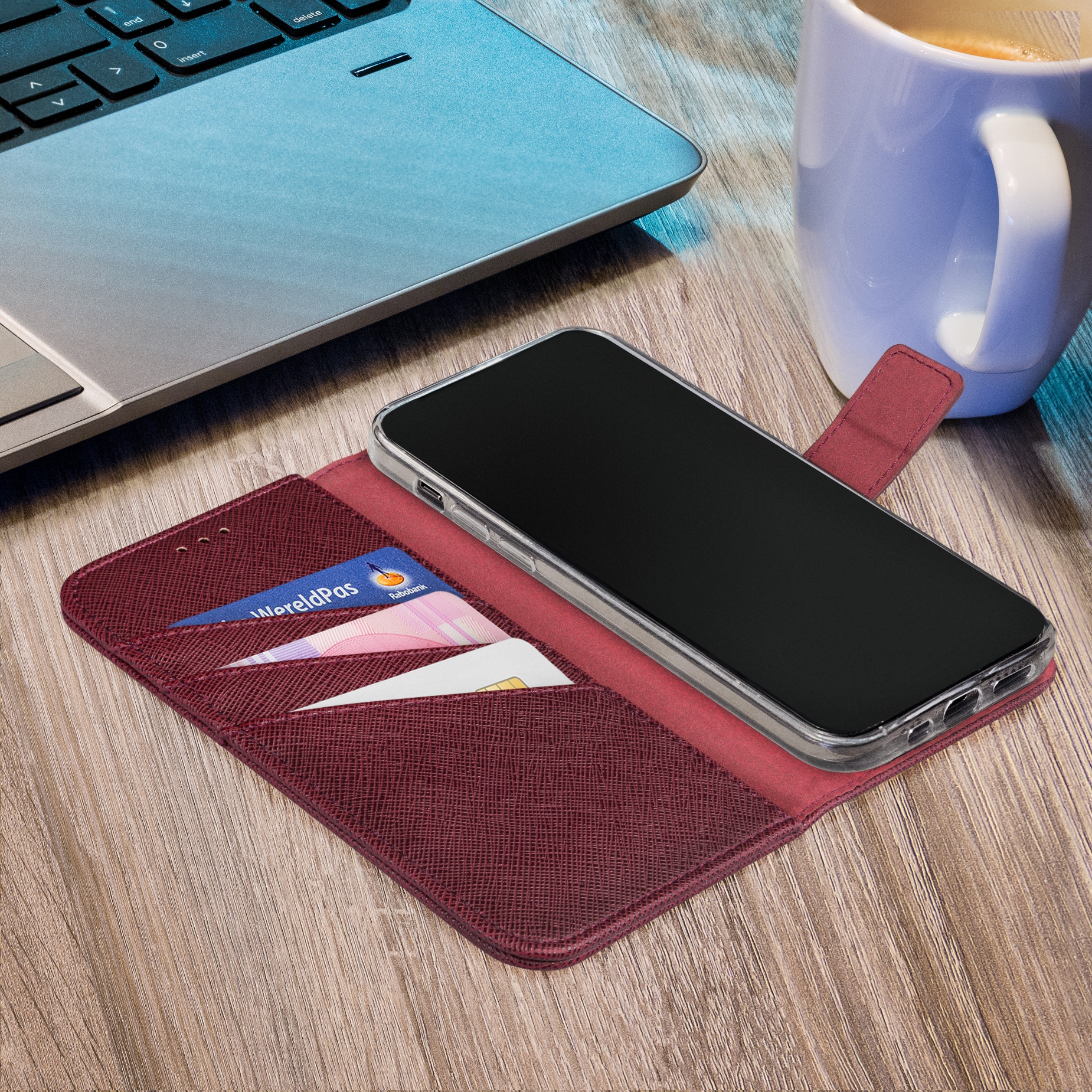 My Style Flex Wallet for Samsung Galaxy S23 Ultra 5G Bordeaux - Afbeelding 3