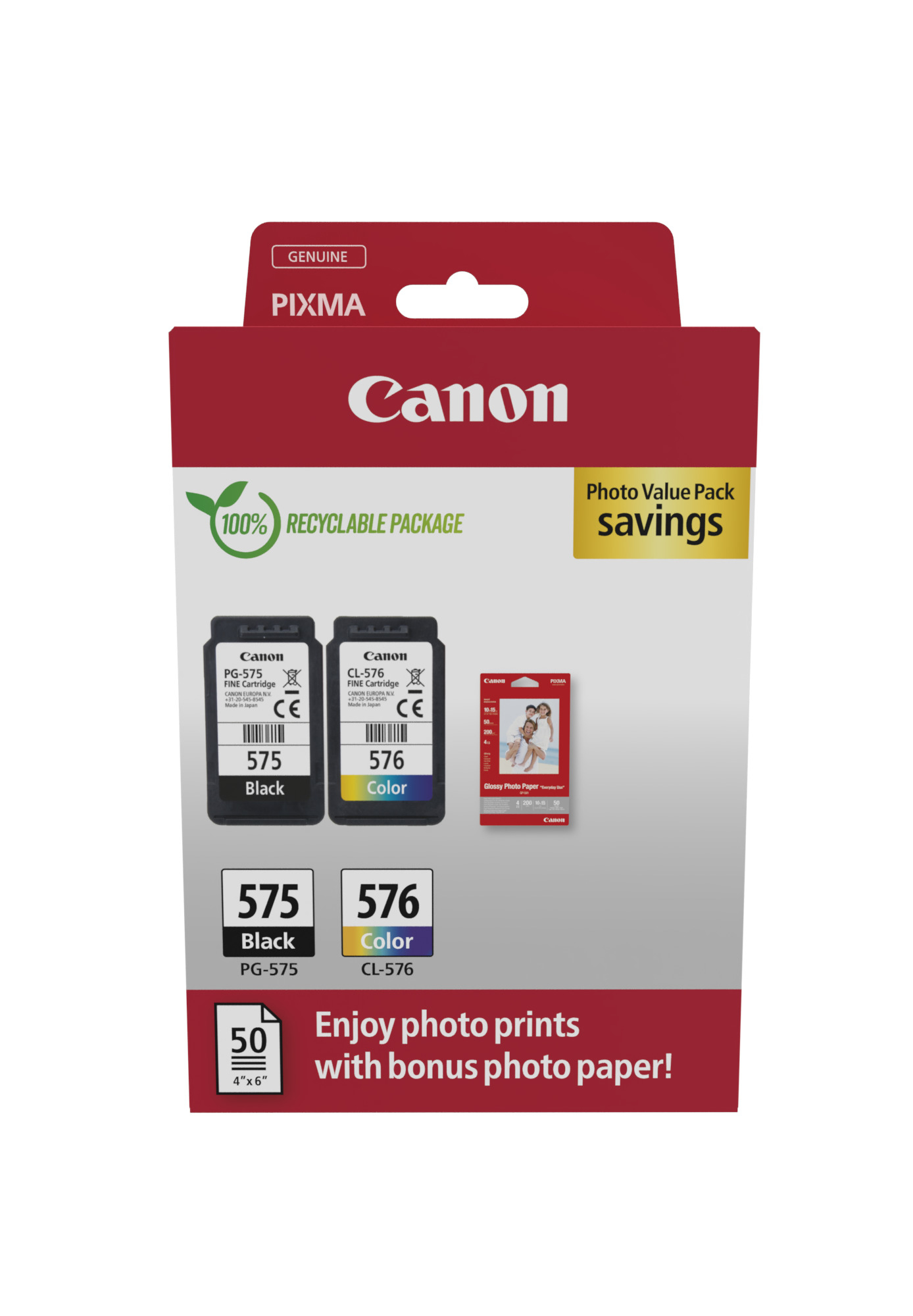 Canon 5438C004 inktcartridge 2 stuk(s) Origineel Zwart, Cyaan, Magenta, Geel - Afbeelding 2