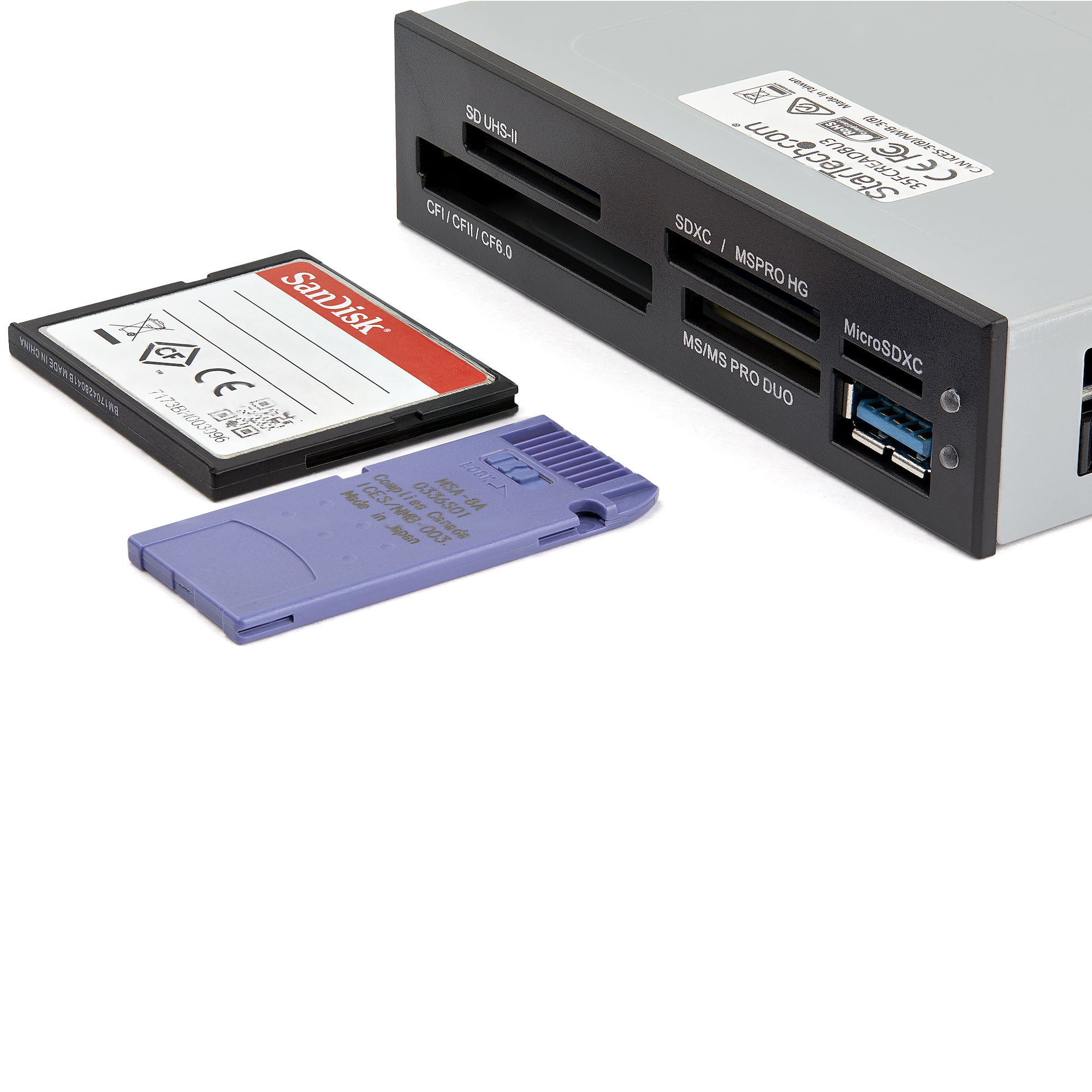 StarTech.com 3,5" Interne multi-kaartlezer met UHSII ondersteuning - USB 3.0 memory card reader - Afbeelding 4