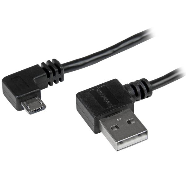 StarTech.com Micro-USB kabel met rechts haakse connectors M/M 1m - Afbeelding 2