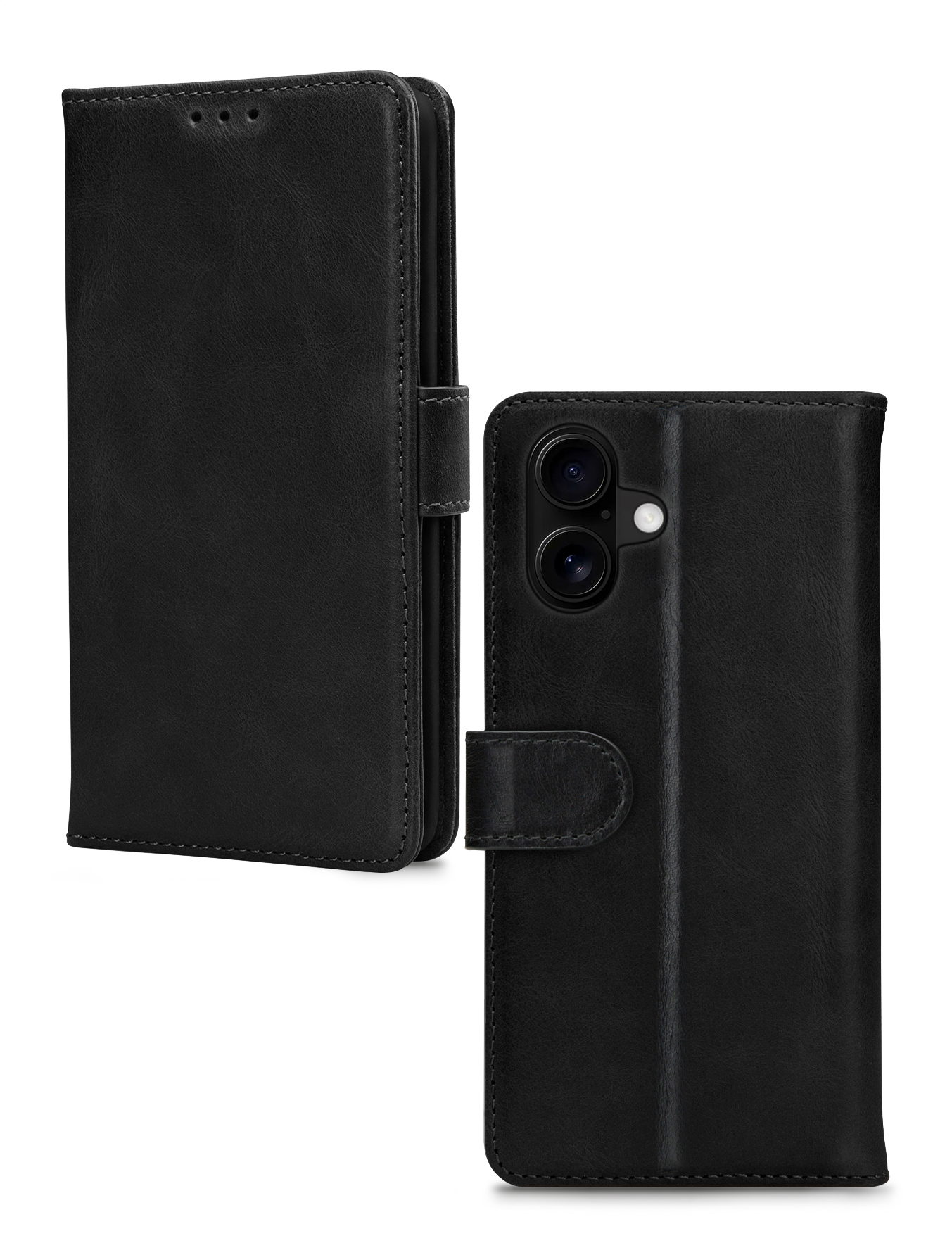 Mobilize Leather Wallet Apple iPhone 16 Black