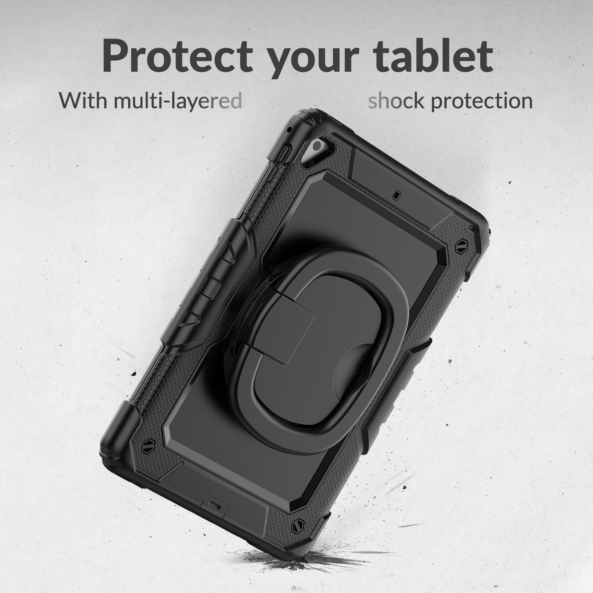 Mobilize Rotating Defender Case Stand Function for Apple iPad Air 11 (2024/2025) Black - Afbeelding 5