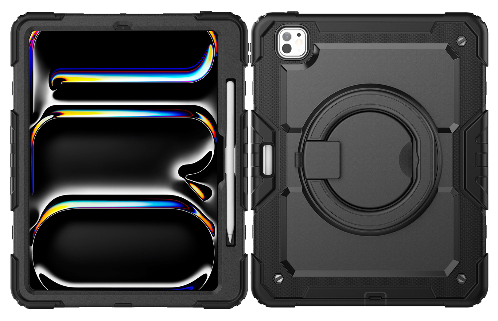 Mobilize Rotating Defender Case Stand Function for Apple iPad Pro 13 (2024/2025) Black