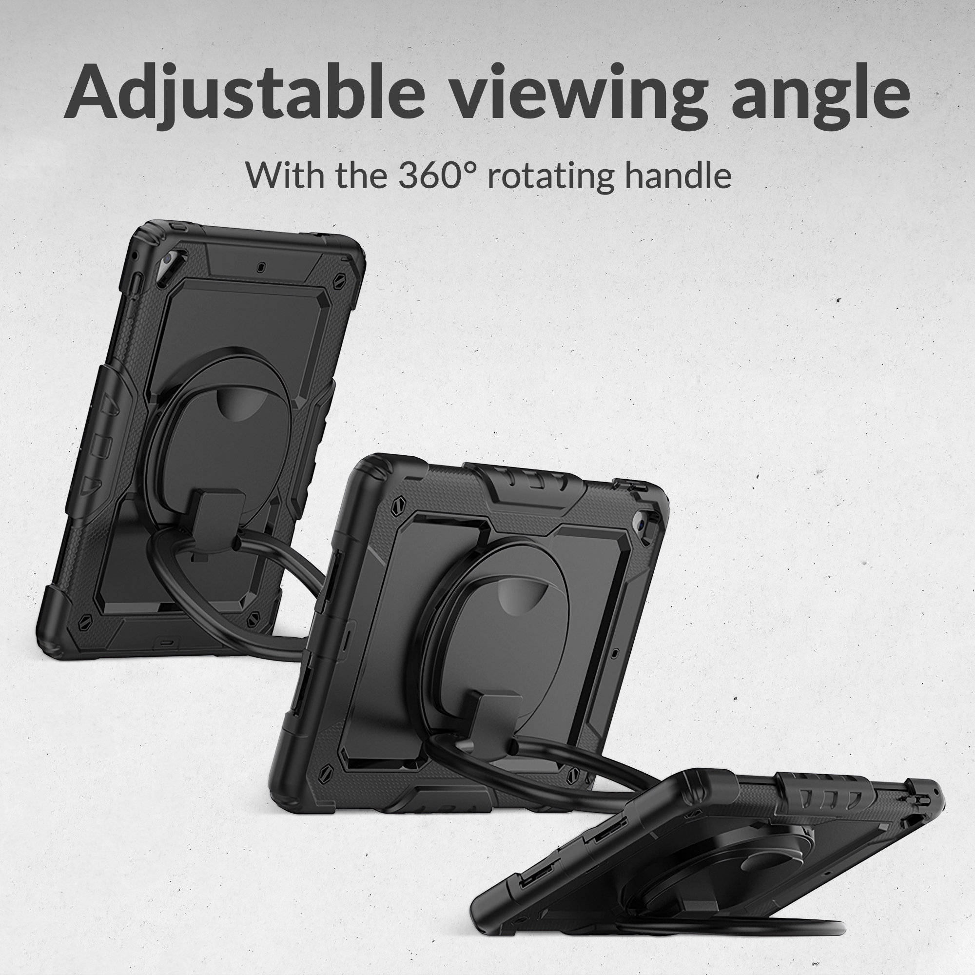 Mobilize Rotating Defender Case Stand Function for Samsung Galaxy Tab A9+/A11+ 11 Black - Afbeelding 6