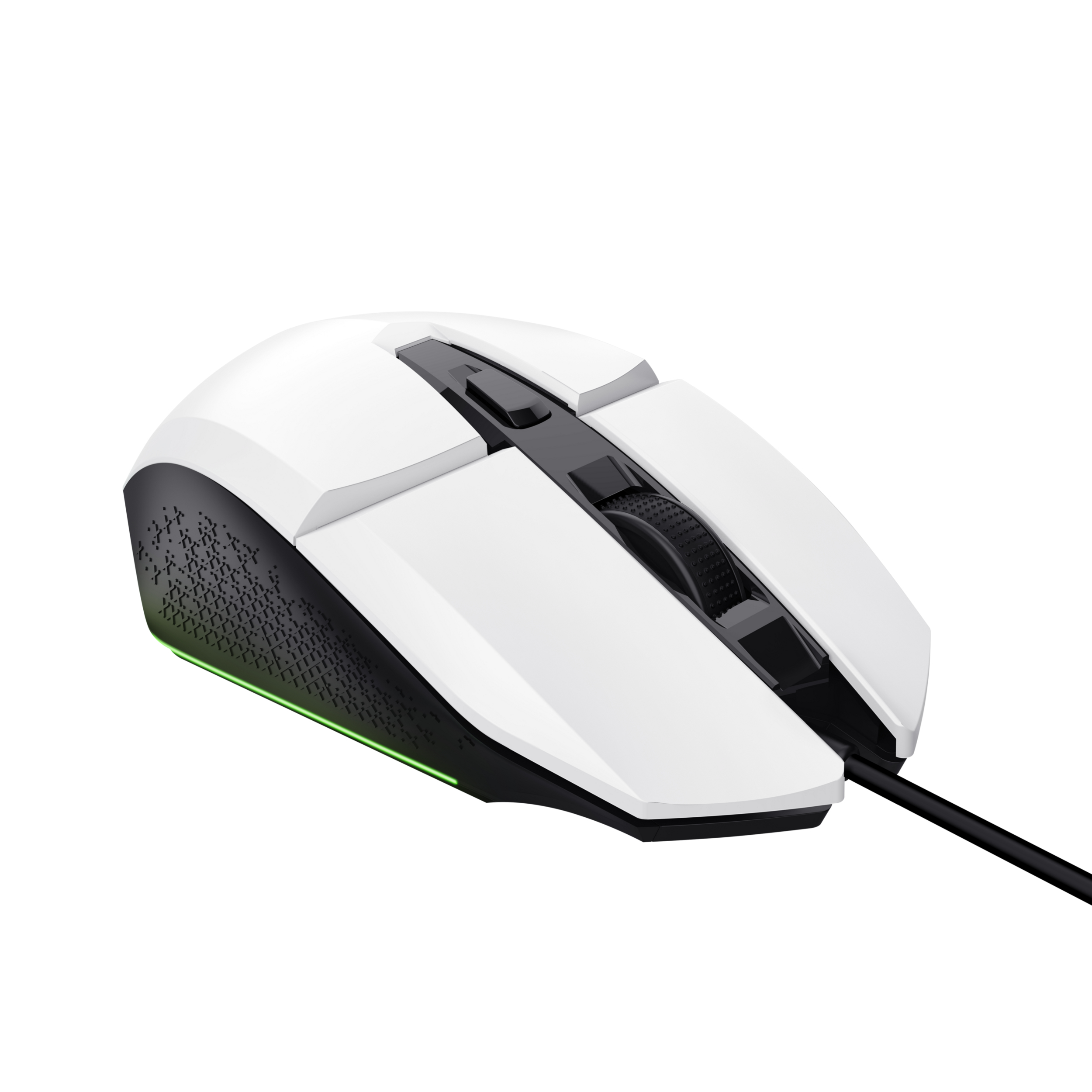 Trust GXT 109W Felox Gaming Muis - Bedrade gamingmuis – 6 programmeerbare knoppen – 6400 DPI – Wit - Afbeelding 3