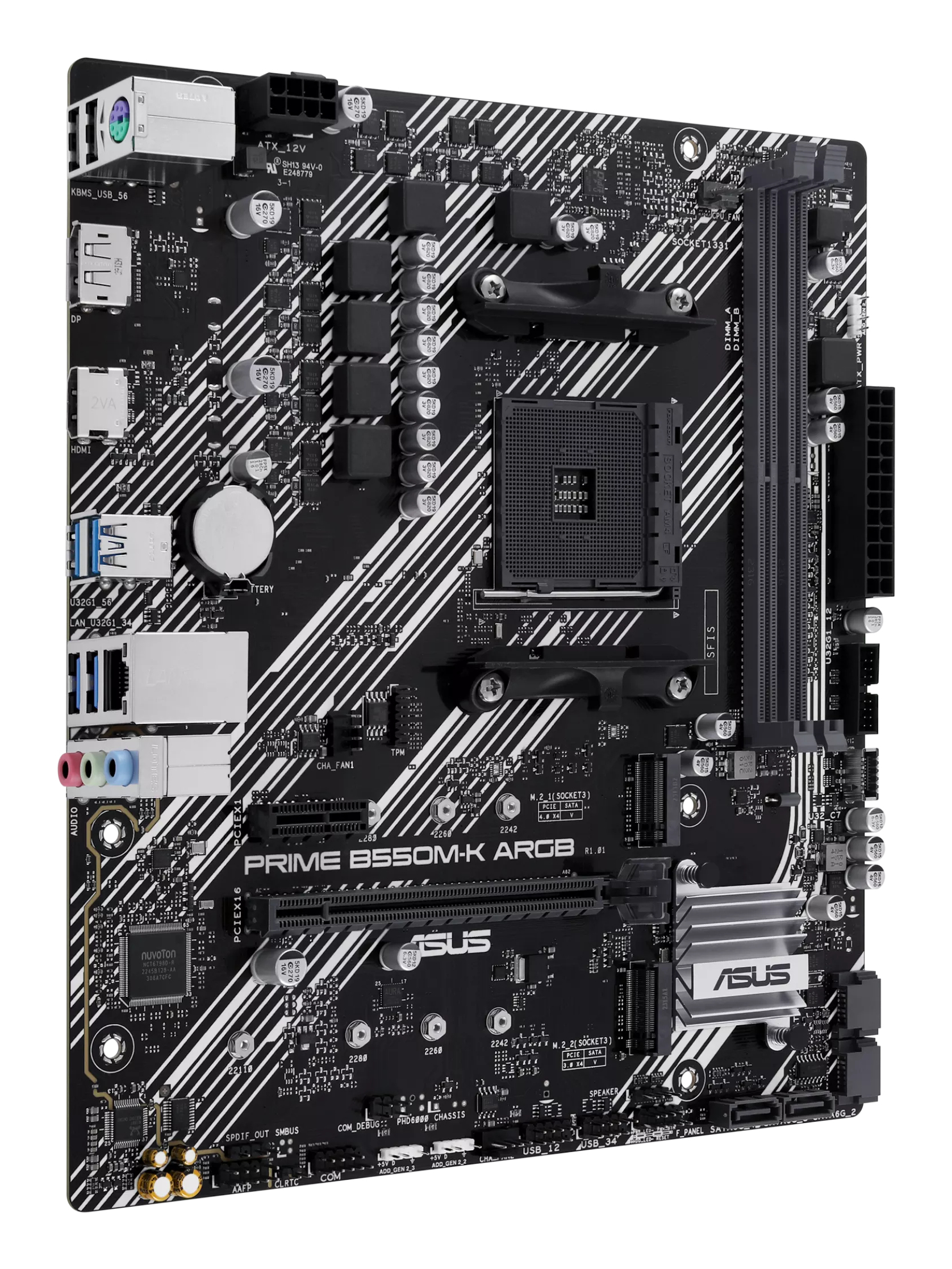 ASUS PRIME B550M-K ARGB AMD B550 Socket AM4 micro ATX - Afbeelding 4