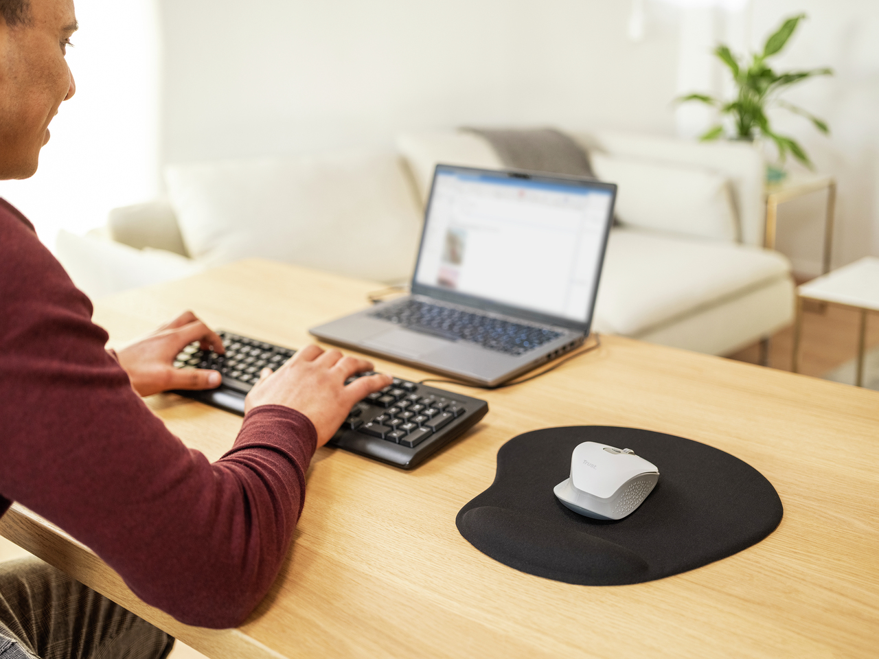 Trust Bigfoot XL - Gel Muismat - Zwart - Afbeelding 6