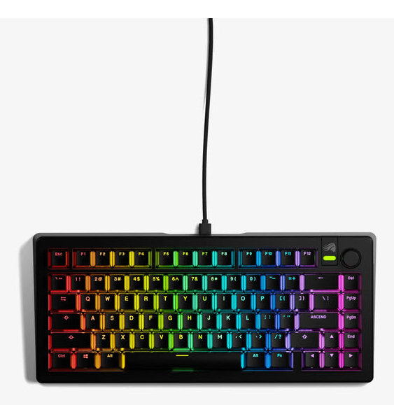 Glorious Gaming GMMK 3 Prebuilt toetsenbord Gamen USB QWERTY Amerikaans Engels Zwart - Afbeelding 2