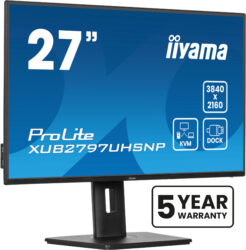 iiyama ProLite XUB2797UHSNP-B1 computer monitor 68,6 cm (27") 3840 x 2160 Pixels 4K Ultra HD LED Zwart
