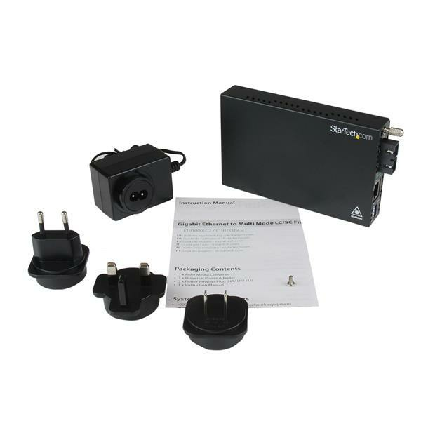 StarTech.com Gigabit Ethernet Multi-Mode Glasvezel Converter SC 550m 1000 Mbit/s - Afbeelding 6