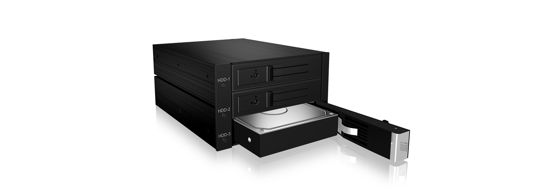 ICY BOX IB-563SSK 2x 5,25" Opslagschijflade Zwart - Afbeelding 4