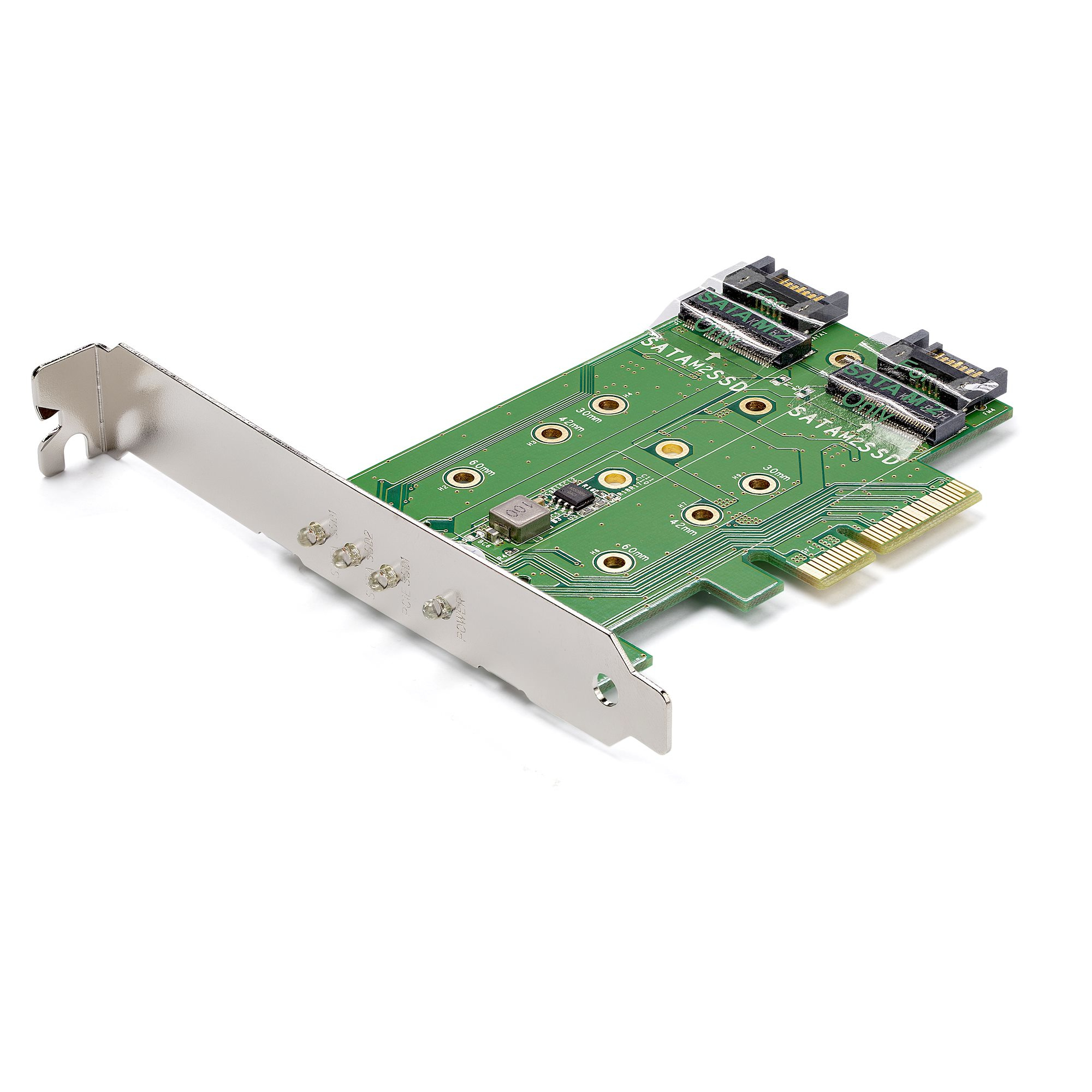 StarTech.com 3-Port M.2 SSD (NGFF) Adapter Kaart- 1 x PCIe (NVMe) M.2, 2 x SATA III M.2 - PCIe 3.0 - Afbeelding 2