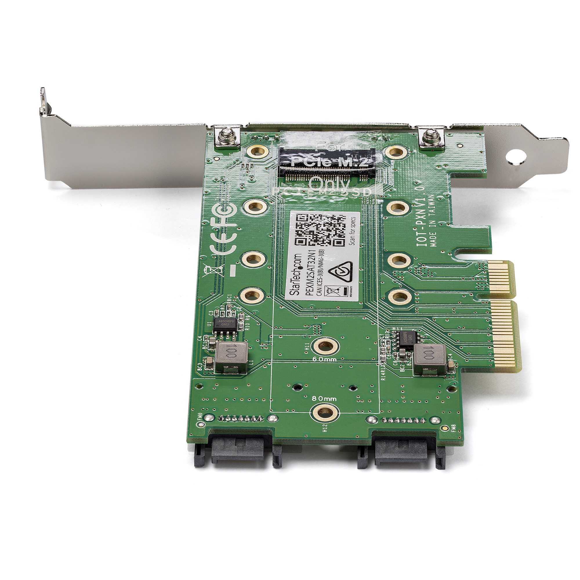 StarTech.com 3-Port M.2 SSD (NGFF) Adapter Kaart- 1 x PCIe (NVMe) M.2, 2 x SATA III M.2 - PCIe 3.0 - Afbeelding 5