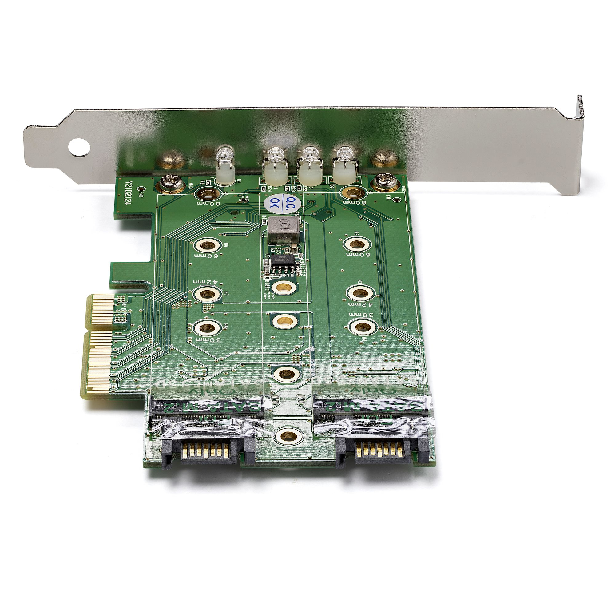 StarTech.com 3-Port M.2 SSD (NGFF) Adapter Kaart- 1 x PCIe (NVMe) M.2, 2 x SATA III M.2 - PCIe 3.0 - Afbeelding 3