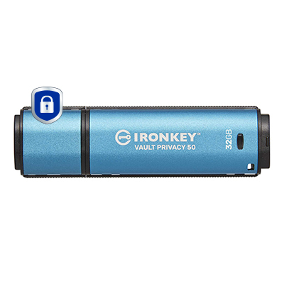 Kingston Technology IronKey 32GB Vault Privacy 50 AES-256 versleuteling, FIPS 197 - Afbeelding 2