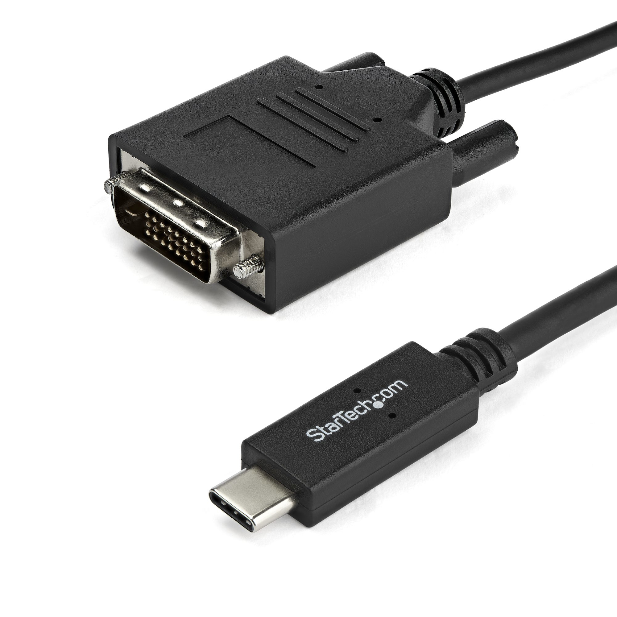 StarTech.com USB-C naar DVI adapter kabel 2 m 1920x1200 zwart - Afbeelding 2