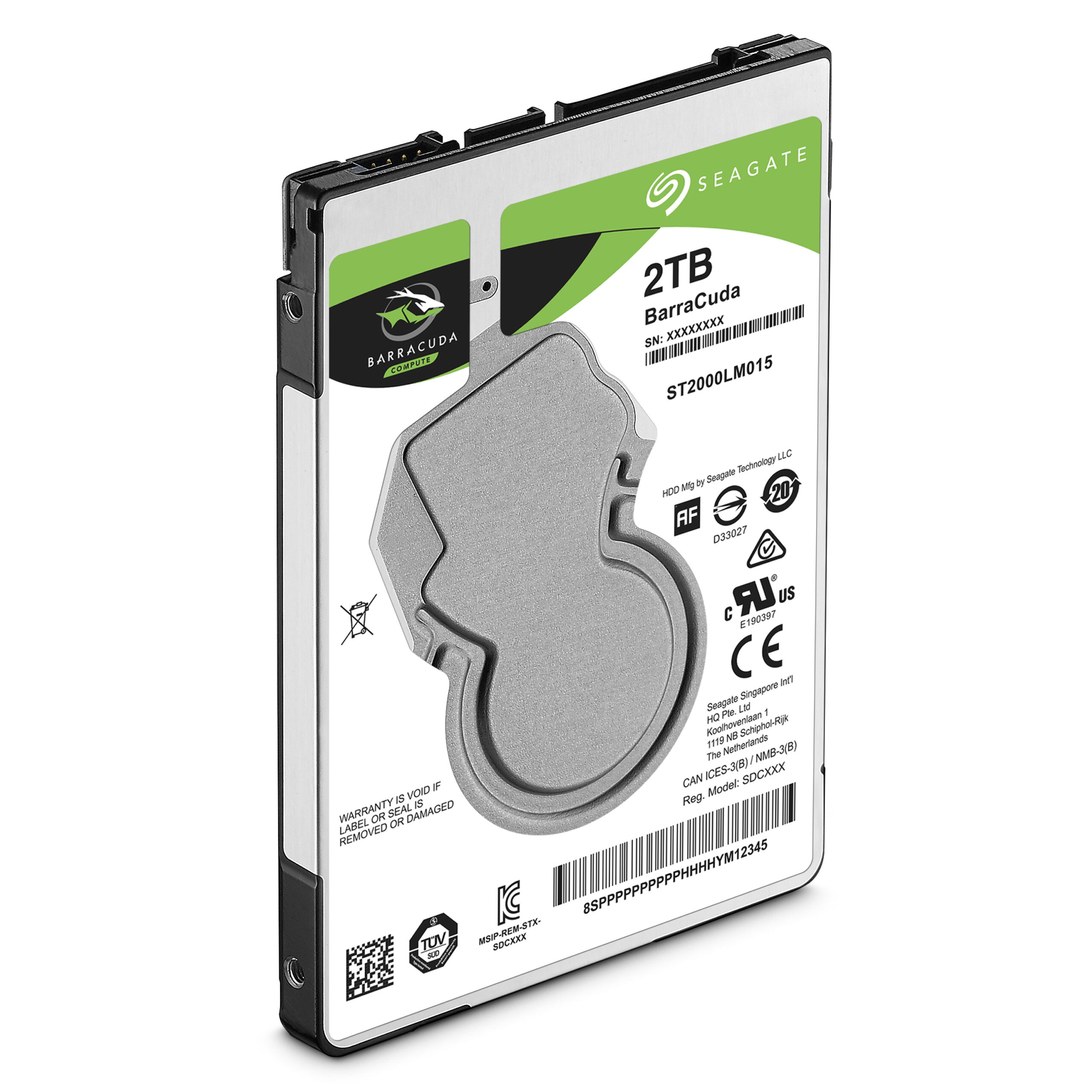 Seagate Barracuda 2.5" interne harde schijf 2 TB 5400 RPM 128 MB 2.5" SATA III - Afbeelding 5