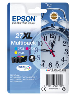 Epson Alarm clock Multipack 3-colour 27XL DURABrite Ultra Ink - Afbeelding 2