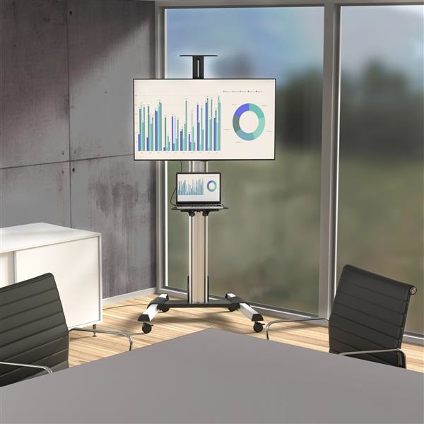 StarTech.com TV standaard mobiel AV trolley voor 32" tot 75" tv hoogteverstelbaar - Afbeelding 9