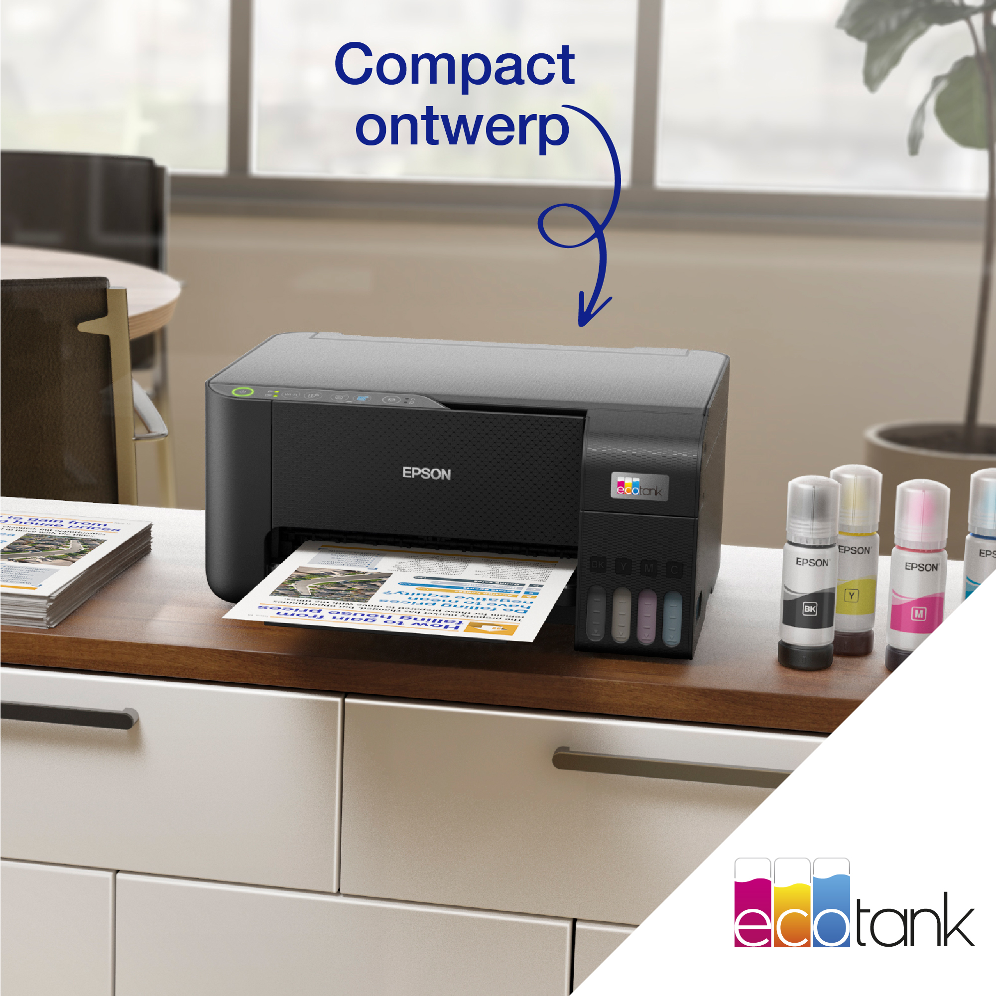 Epson EcoTank ET-2860 A4 multifunctionele Wi-Fi-printer met inkttank, inclusief tot 3 jaar inkt - Afbeelding 10