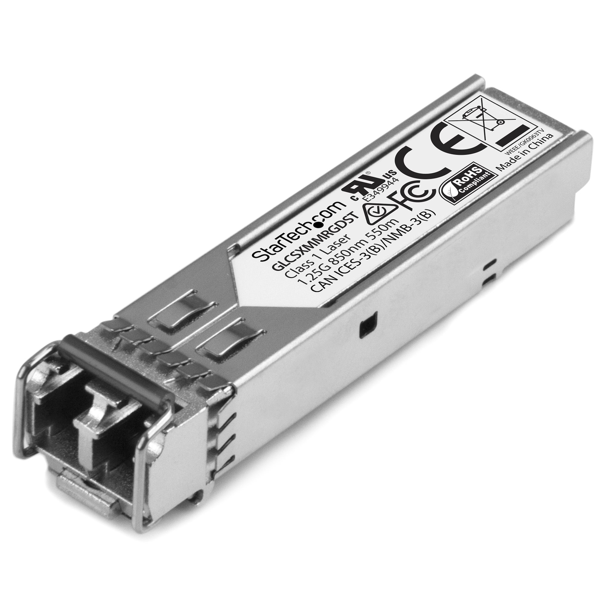 StarTech.com Gigabit glasvezel 1000BASE-SX SFP ontvanger module - Cisco GLC-SX-MM-RGD compatibel - MM LC - 550 m - Afbeelding 2