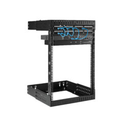 StarTech.com 2 Post 15U Heavy-Duty Wandmonteerbare Server Rack, 19" Open Frame Netwerk Rack met Verstelbare Diepte, Data Rack voor IT/AV/Patchpaneel/Computer Apparatuur, Incl Kooimoeren en Schroeven - Afbeelding 5