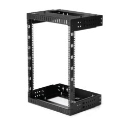 StarTech.com 2 Post 15U Heavy-Duty Wandmonteerbare Server Rack, 19" Open Frame Netwerk Rack met Verstelbare Diepte, Data Rack voor IT/AV/Patchpaneel/Computer Apparatuur, Incl Kooimoeren en Schroeven - Afbeelding 2