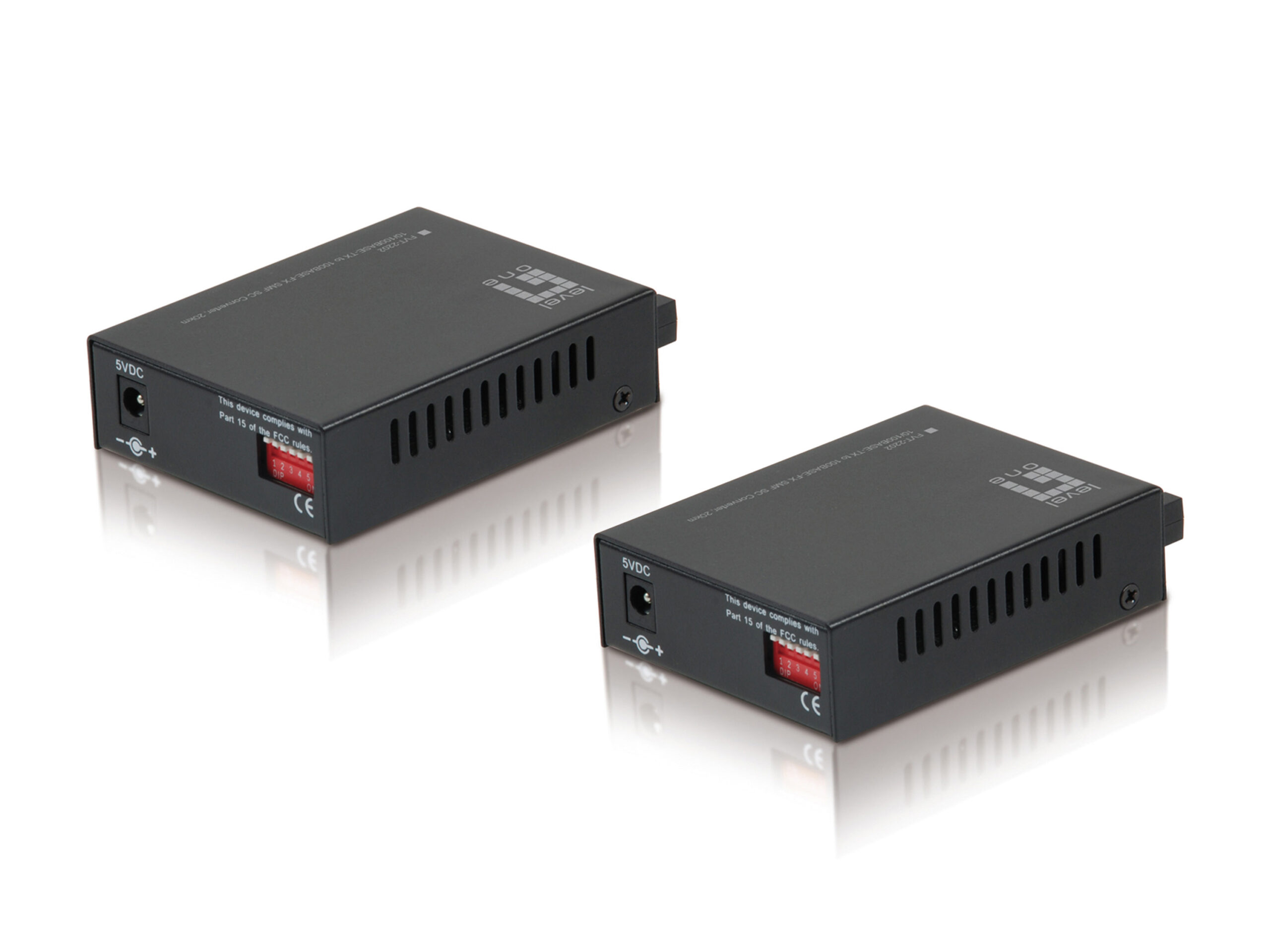 LevelOne FVT-2202 netwerk media converter 100 Mbit/s Zwart - Afbeelding 3