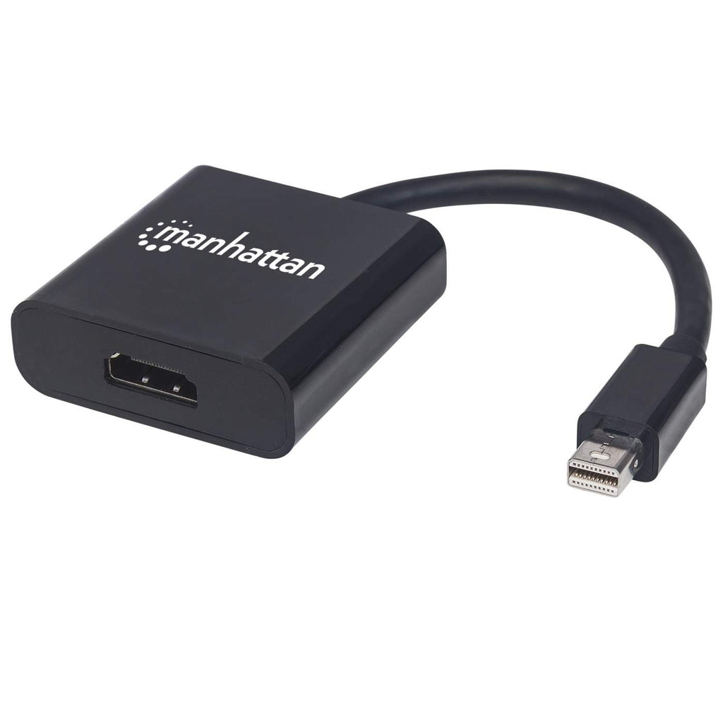 Manhattan 152570 video kabel adapter Mini DisplayPort HDMI Type A (Standaard) Zwart