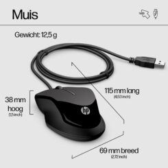 HP Pavilion 9DF28AA#AC0 toetsenbord Inclusief muis Universeel USB Zwart - Afbeelding 8