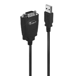 Lindy 42845 seriële kabel Zwart 1 m