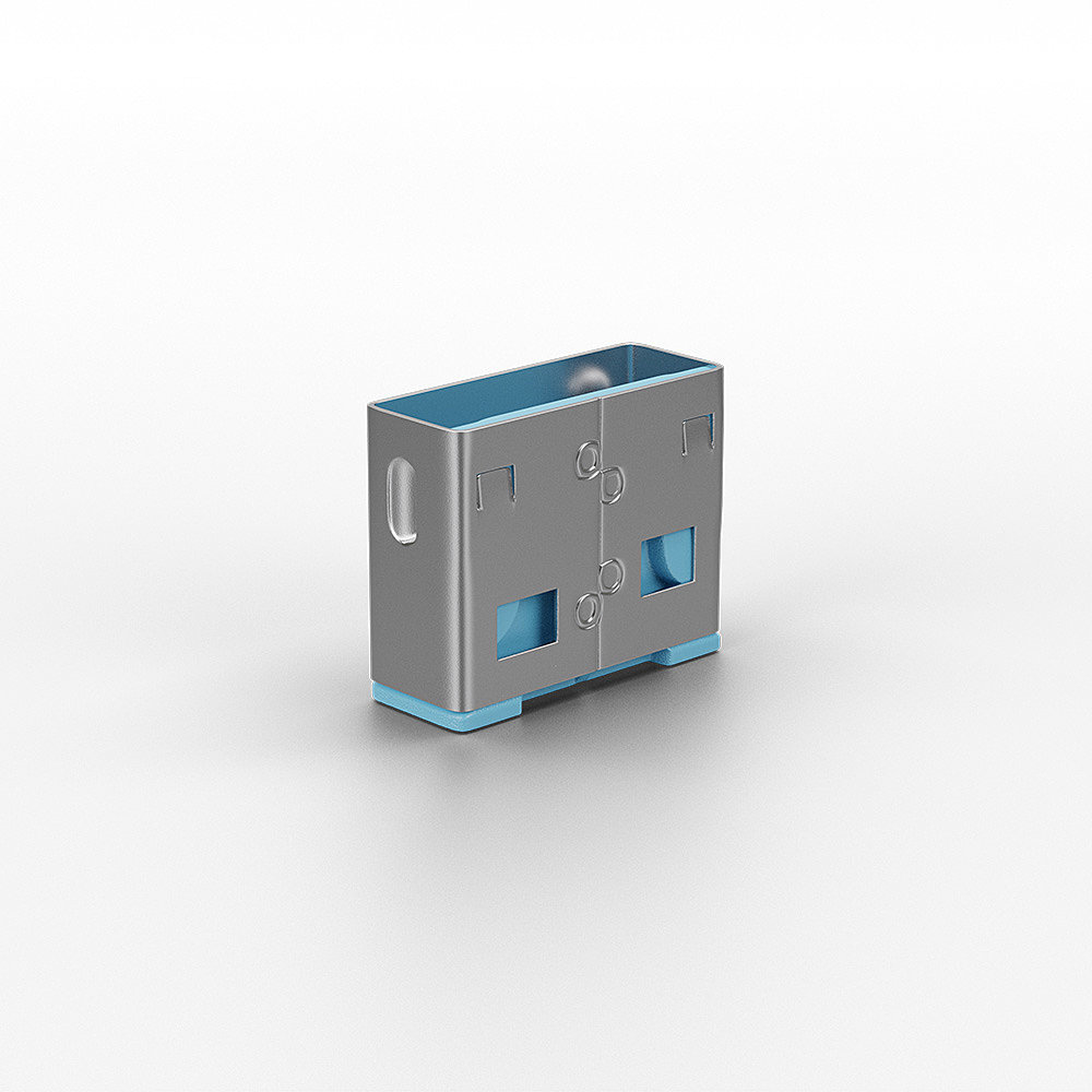 Lindy 40462 poortblokker USB Type-A Blauw Acrylonitrielbutadieenstyreen (ABS) 10 stuk(s) - Afbeelding 4