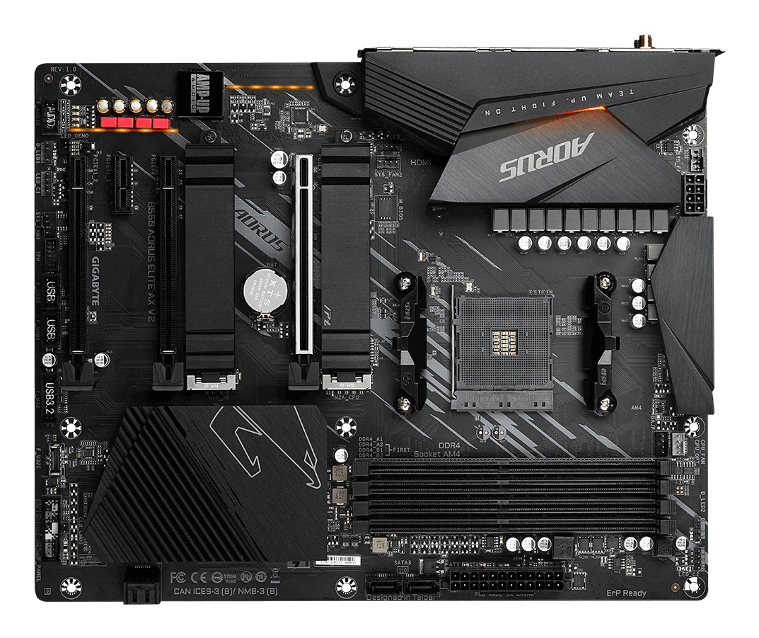 GIGABYTE B550 AORUS ELITE AX V2 moederbord AMD B550 Socket AM4 ATX - Afbeelding 3
