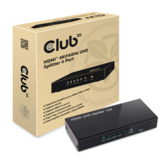 CLUB3D HDMI™ 4K@60Hz UHD Splitter AC Power 4 ports - Afbeelding 3