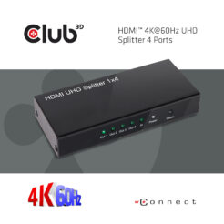 CLUB3D HDMI™ 4K@60Hz UHD Splitter AC Power 4 ports - Afbeelding 8