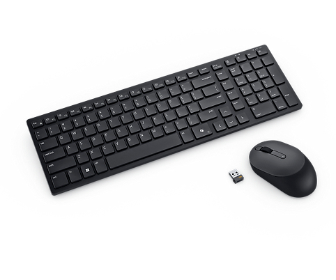 DELL Pro compact stil toetsenbord en stille muis - KM555 - Belgisch (AZERTY) - Afbeelding 2