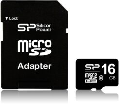 Silicon Power Micro SDHC incl. SD Adapter 16GB Class 10