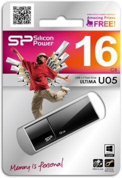 Silicon Power U05 Ultima USB Pendrive 16GB USB 2.0 Black