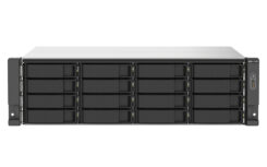 QNAP TS-1673AU-RP-16G data-opslag-server NAS Rack (3U) Ryzen Embedded V1500B 16 GB DDR4 0 TB QNAP QTS Zwart, Grijs